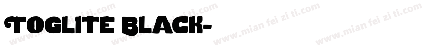 Toglite Black字体转换